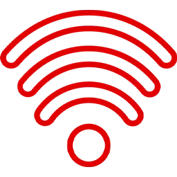 Symbol-Abbildung Empfang von WLAN